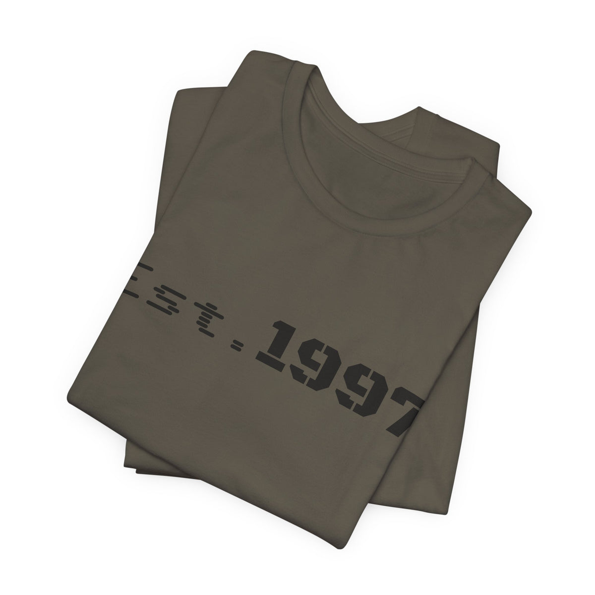 Vintage 1997 Established T-Shirt by Printify featuring retro design and classic fit, displayed on a neutral background.