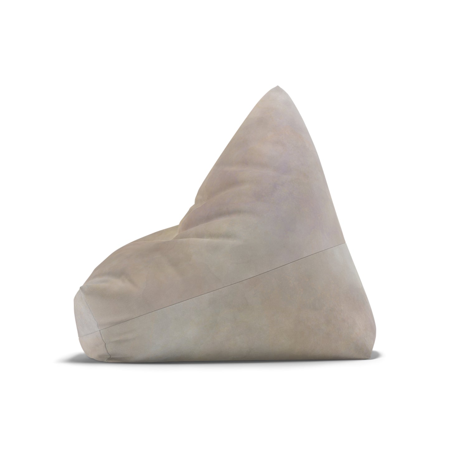 Neutral Marble Texture Bean Bag Chair Cover | Beige Stone Print