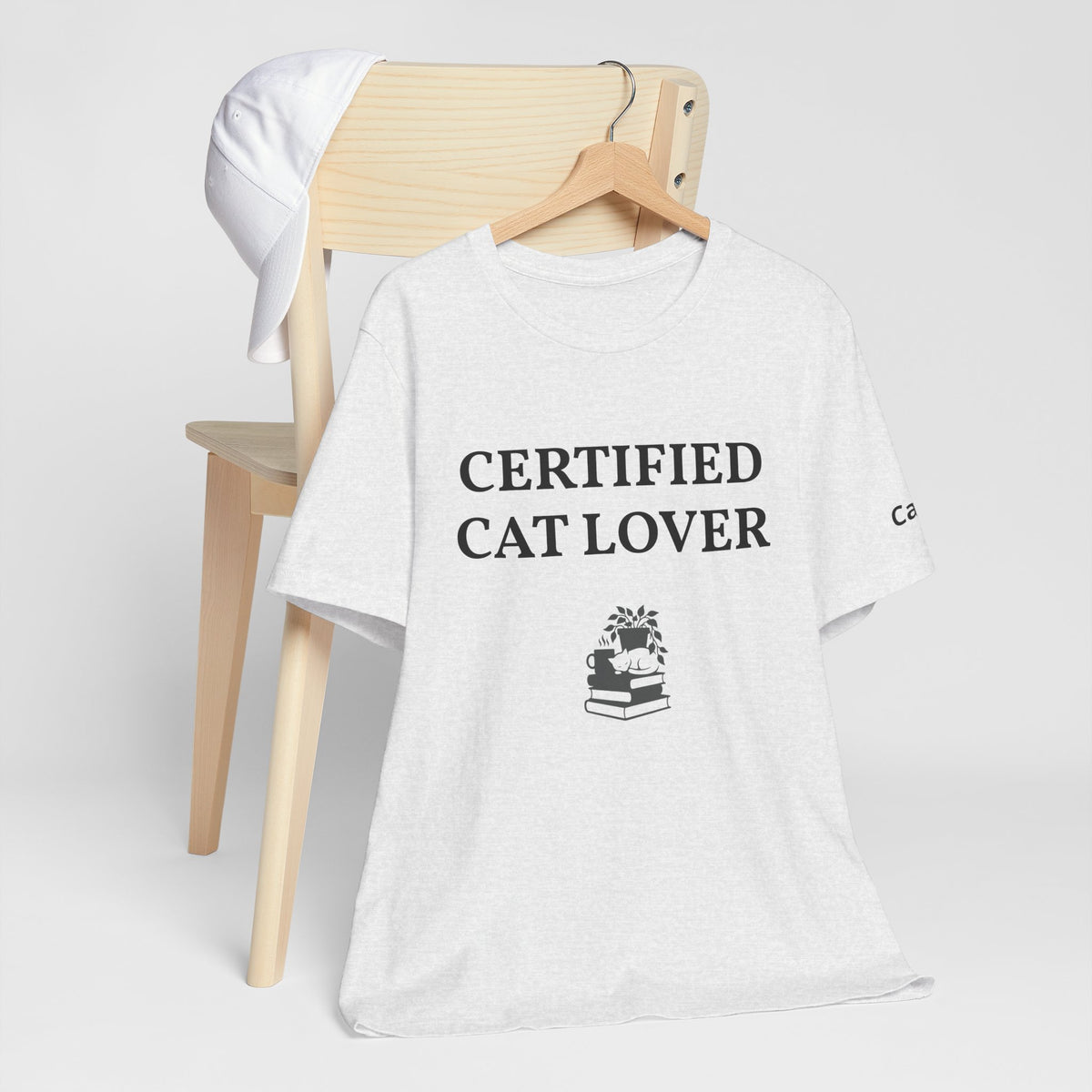 Unisex custom T-shirt by Printify with personalized design, blank fabric in white, featuring a relaxed fit and short sleeves.