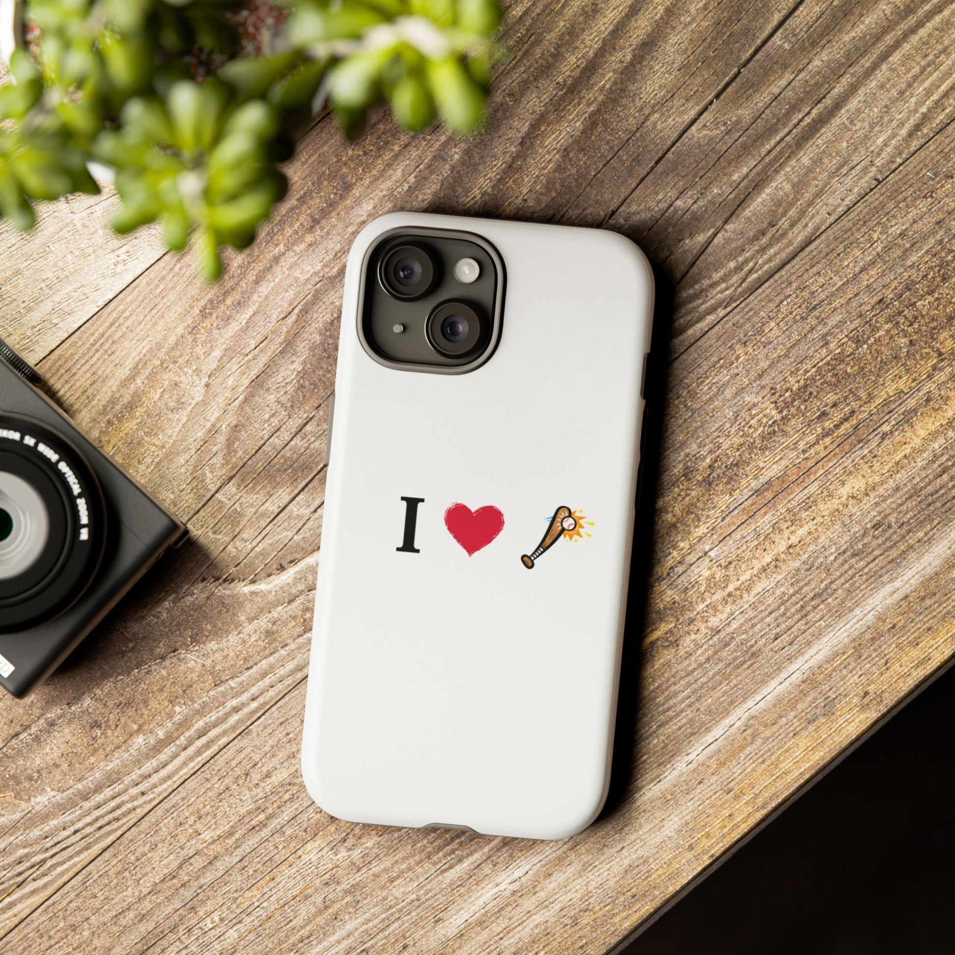 I Love Baseball Vibe Phone Case - Tough Cases for Sports Lovers, Gifts for Athletes, Fun Accessories, iPhone and Android Compatible - TRV