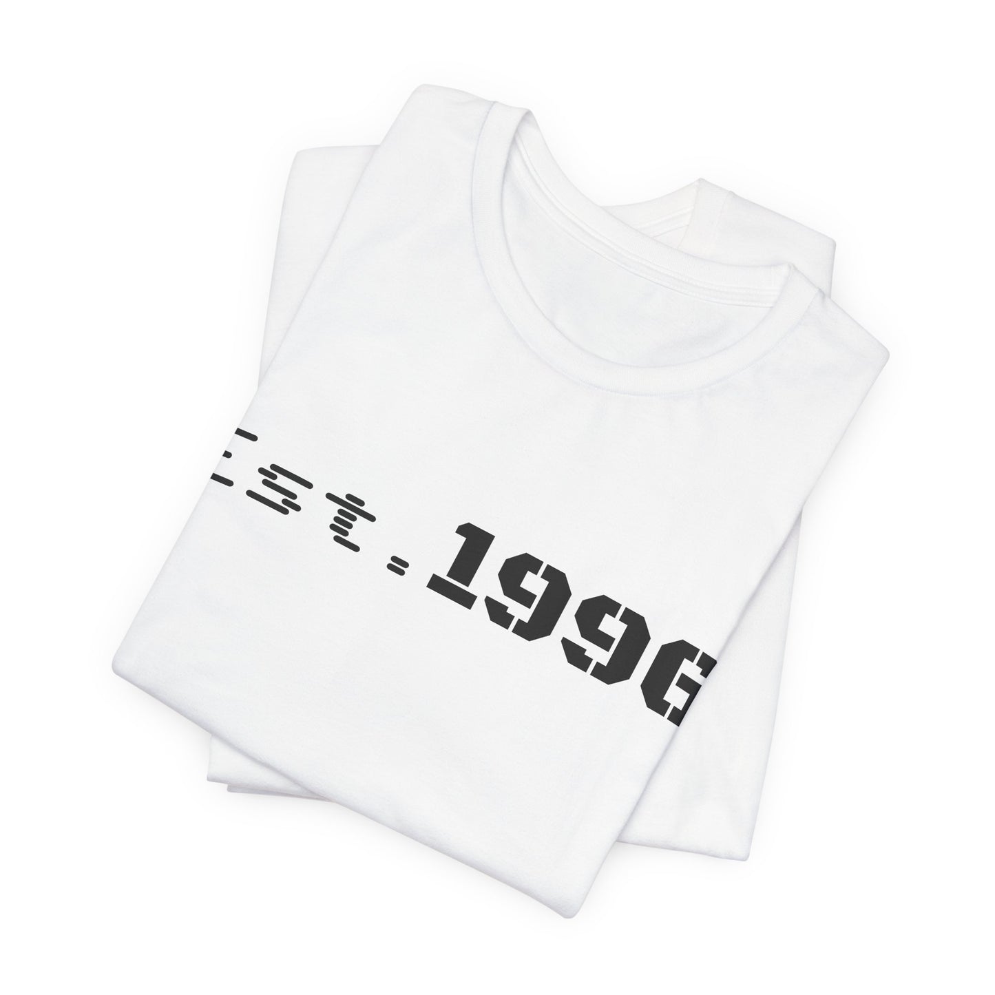 Vintage Est. 1996 T-shirt by Printify featuring a classic design, perfect for celebrating a birth year birthday gift.