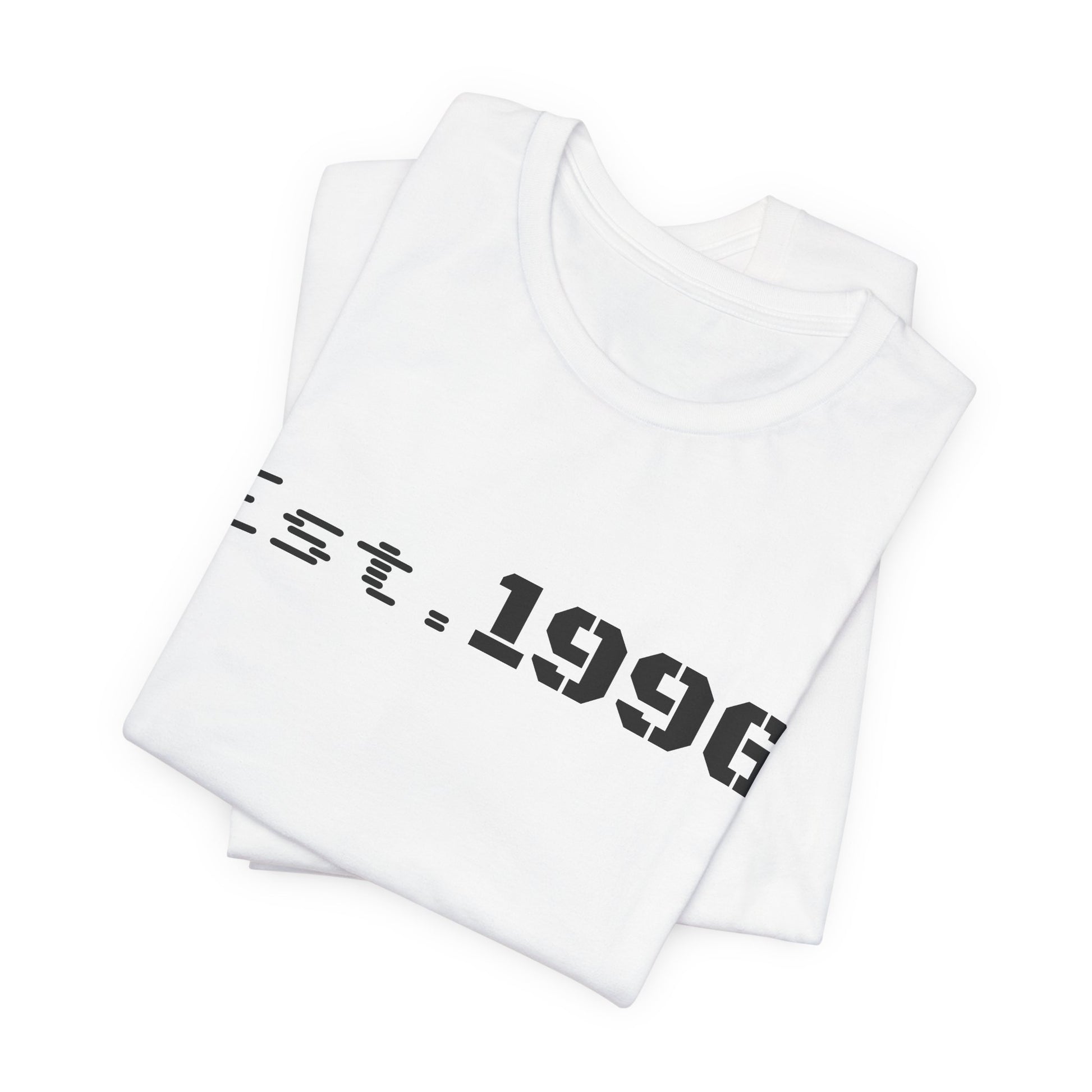 Vintage Est. 1996 T-shirt by Printify featuring a classic design, perfect for celebrating a birth year birthday gift.