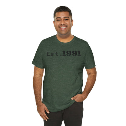 Unisex Vintage Est. 1991 Tee - Perfect Gift for Birthdays, Anniversaries, Throwback Fashion, Casual Wear, Milestone Celebrations