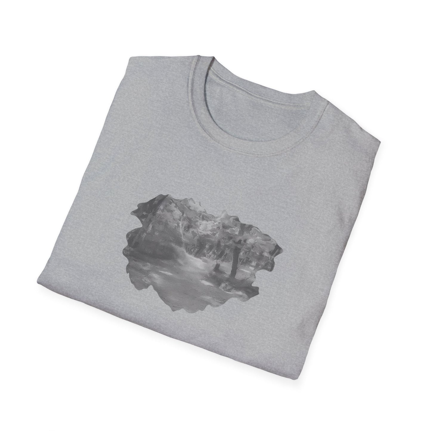 Serene Nature Landscape T-Shirt - Comfortable Unisex Tee, Outdoor Adventures, Nature Lover Gift, Casual Wear, Stylish Spring Top - TRV