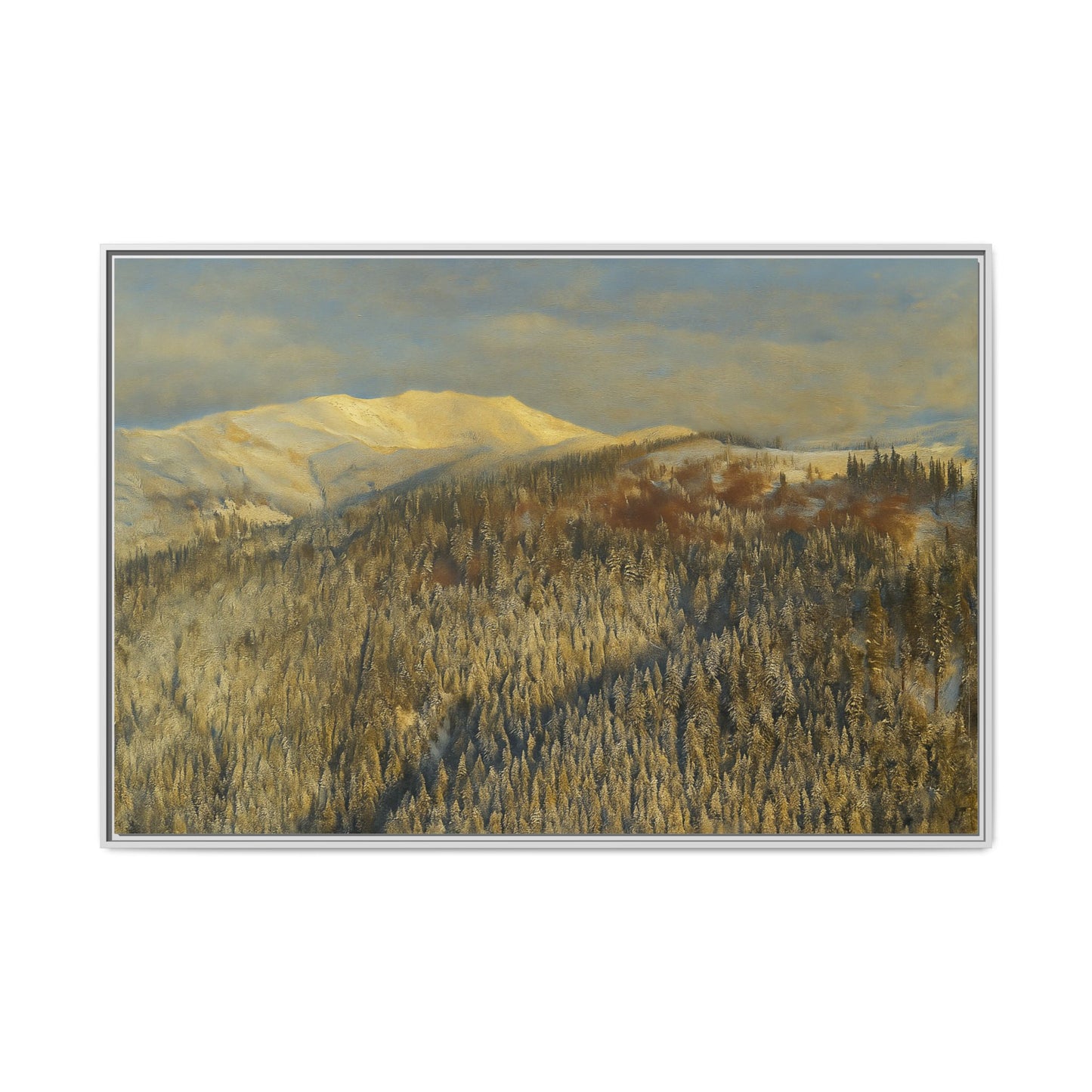 Framed Mountain Canvas Art, Perfect for Home Decor, Nature Wall Art, Gift for Nature Lovers, Cozy Atmosphere - TRV