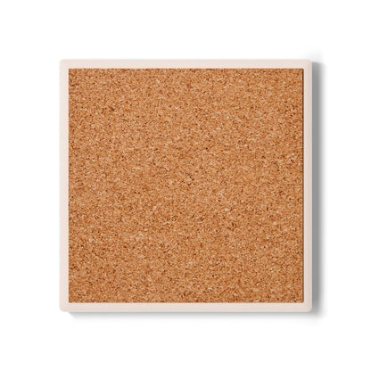 Camo Ceramic Coaster — Green Woodland Camouflage Drink Protector