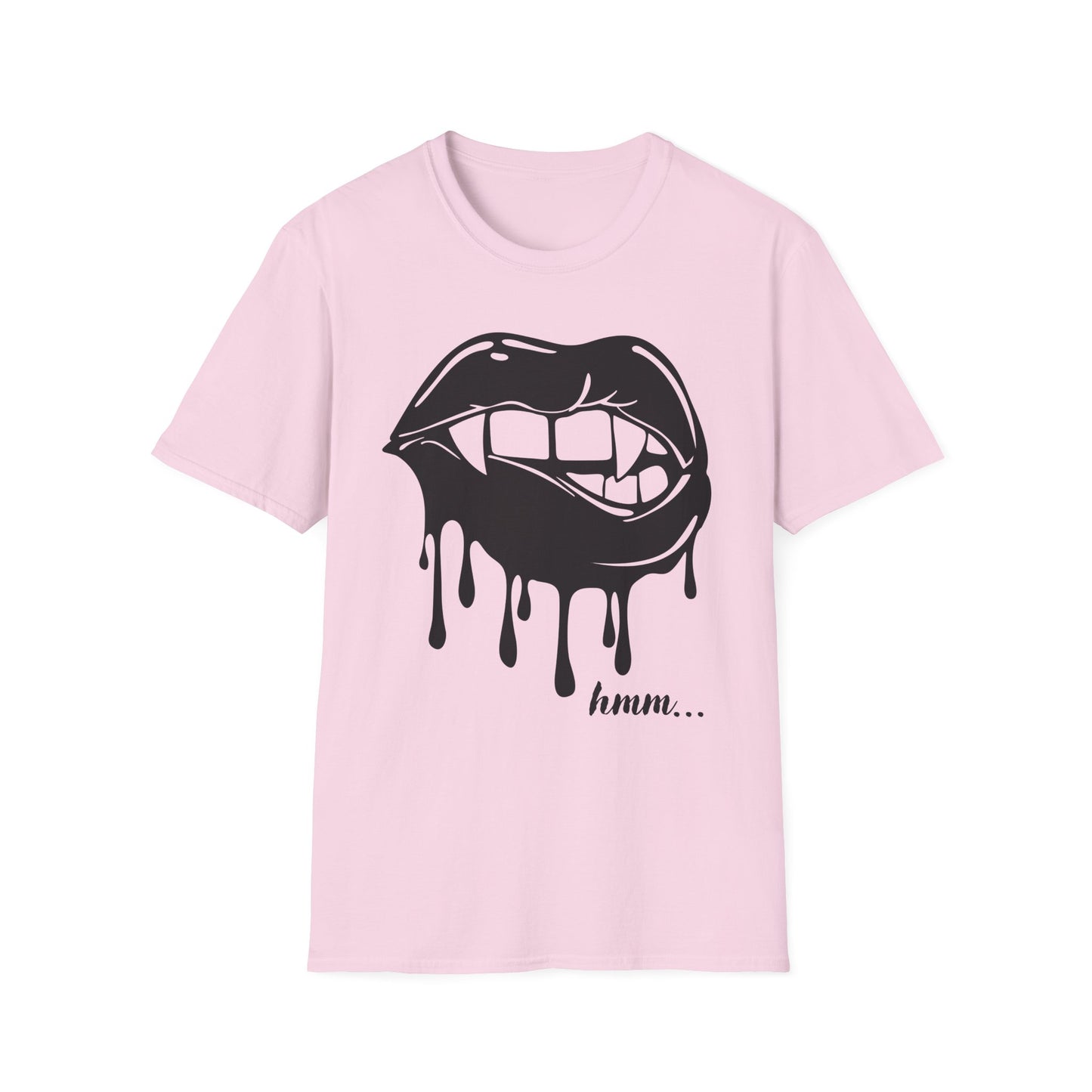 Edgy Graphic Unisex T-Shirt - Dripping Mouth Design, Cool Tee, Trendy Shirt, Hipster Top, Streetwear, Alternative Fashion, Holiday Gift