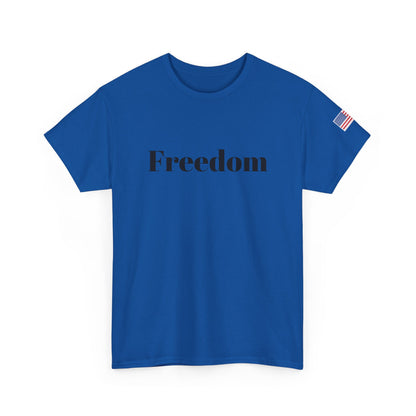 Freedom script tee | T-Shirt, American flag sleeve - TRV