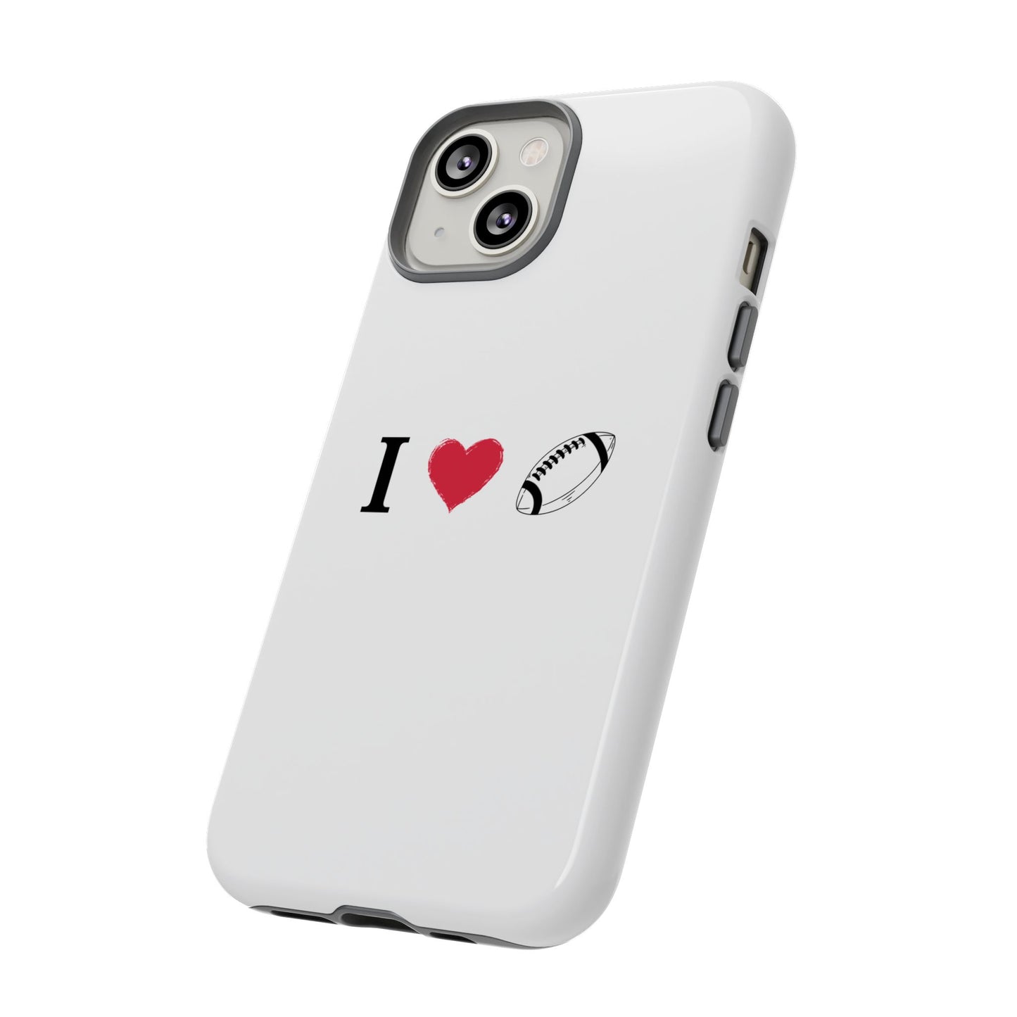 Football Love Phone Case - Tough Cases, Unique Sports Lover Gift, Personalized Cellphone Cover, Birthday Present, Sports Equipment - TRV
