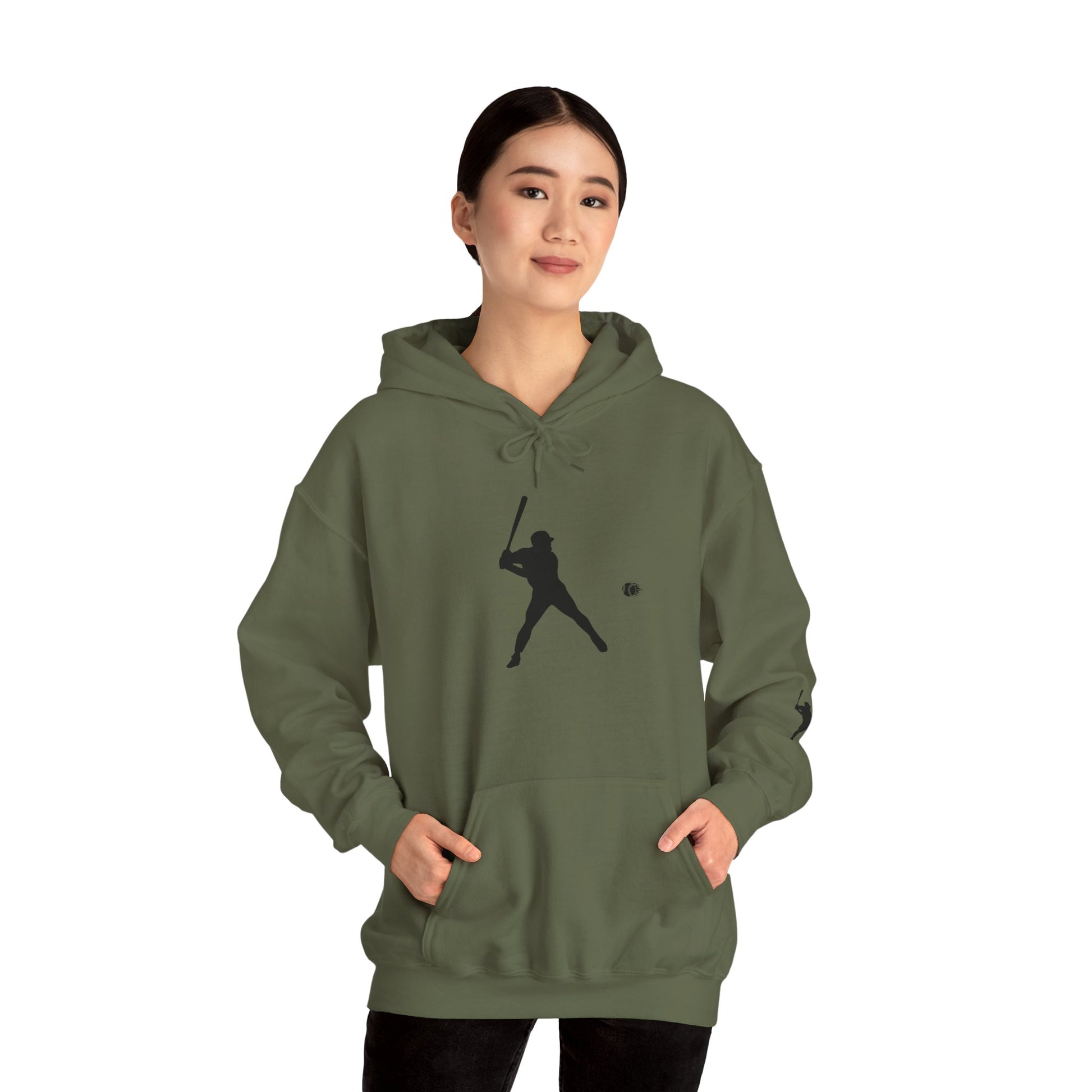 Baseball Themed Unisex Hoodie, Streetwear, Sports Fan Sweatshirt, Gift for Athletes, Casual Wear, Fall Fashion - TRV