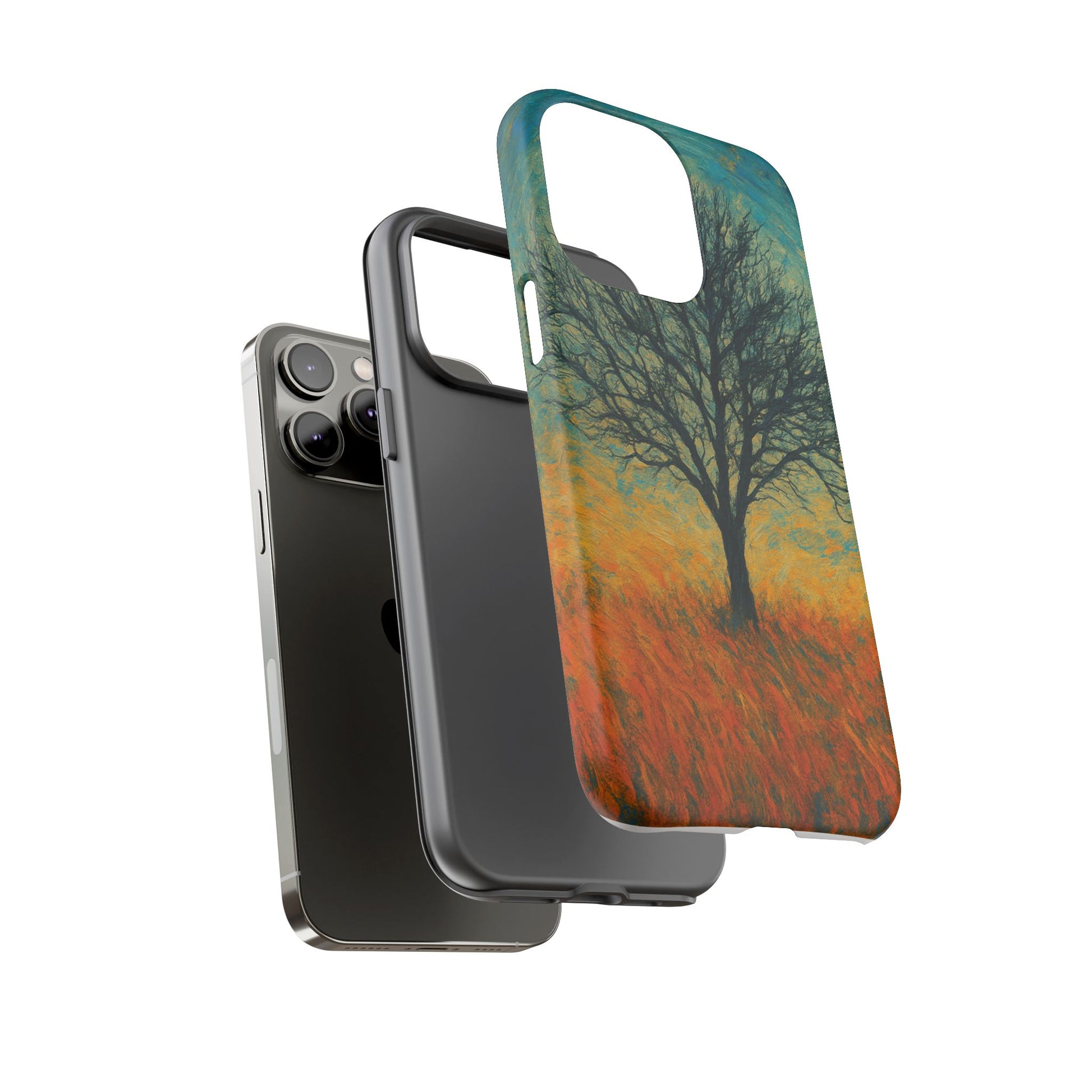 Artistic Phone Case with Tree Design, Nature Lover Gift, Unique Phone Cover, Holiday Present, Eco-friendly Tech Accessories - TRV