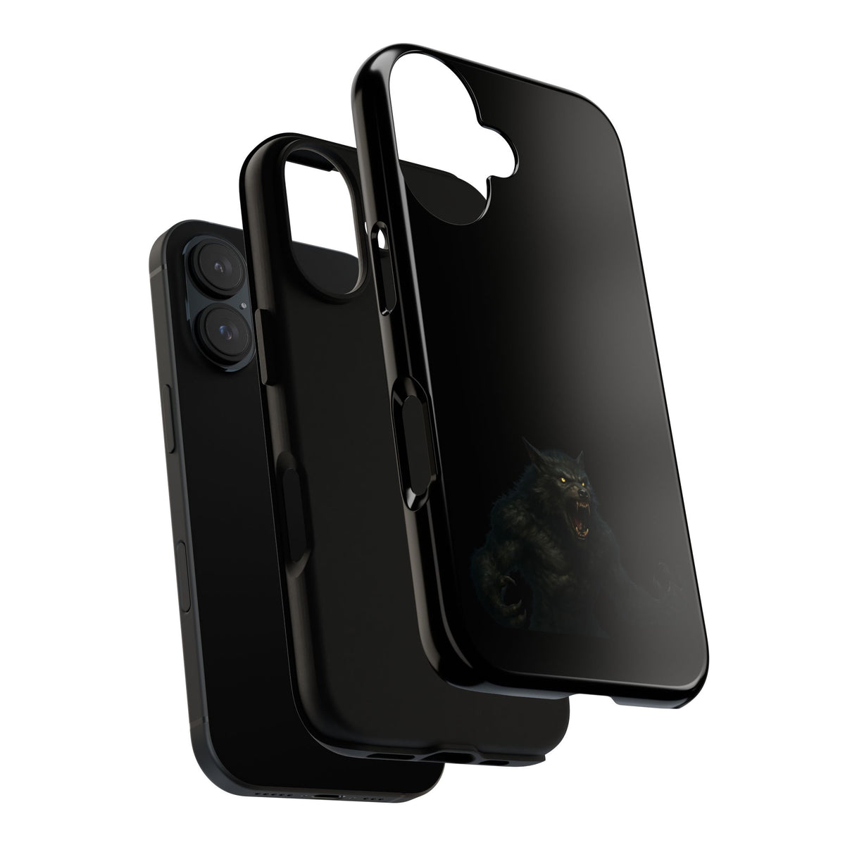 Werewolf Phone Case, dark monster graphic tough protective case - view 168