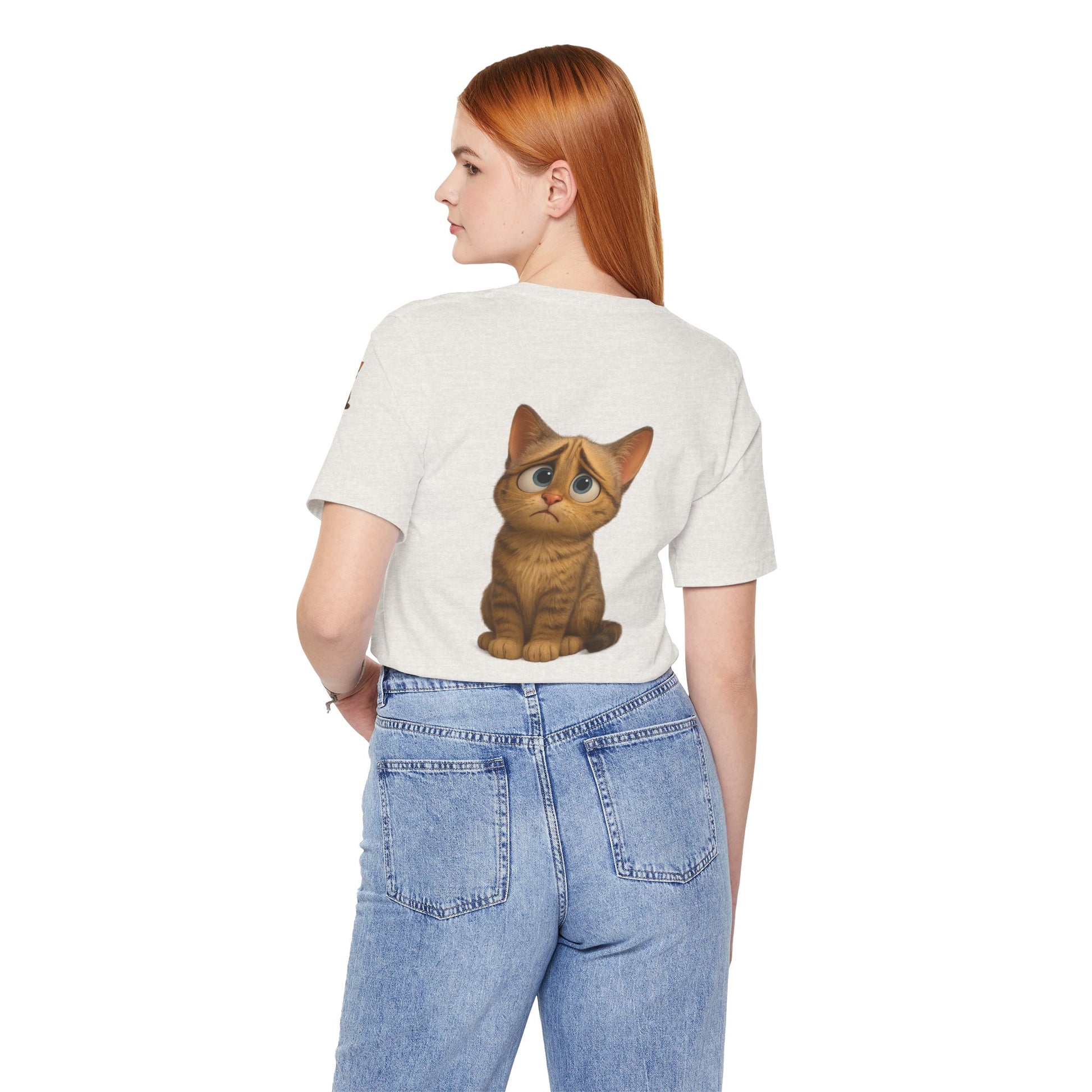 Adorable Cat Graphic Tee, Cute Pet Lover Shirt, Animal Lover Gift, Funny Cat Apparel, Birthday, Christmas, Everyday Use - TRV