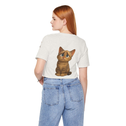 Adorable Cat Graphic Tee, Cute Pet Lover Shirt, Animal Lover Gift, Funny Cat Apparel, Birthday, Christmas, Everyday Use - TRV
