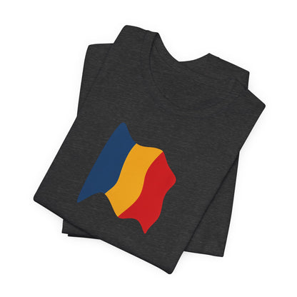 Romanian Flag Unisex Short Sleeve Tee, Casual Shirt, Travel T-Shirt, Gift for Romanians, Summer Outfit, Everyday Wear