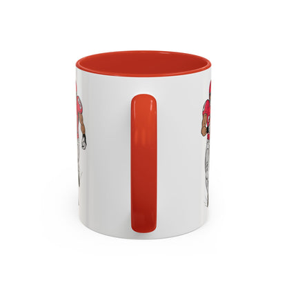 Football Player Coffee Mug, Sports Fan Gift, Motivational Coffee Cup, Game Day Mug, Unique Sports Merchandise