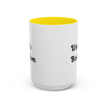 World's Best Mom Accent Coffee Mug - 11oz & 15oz - Perfect Gift for Mother's Day