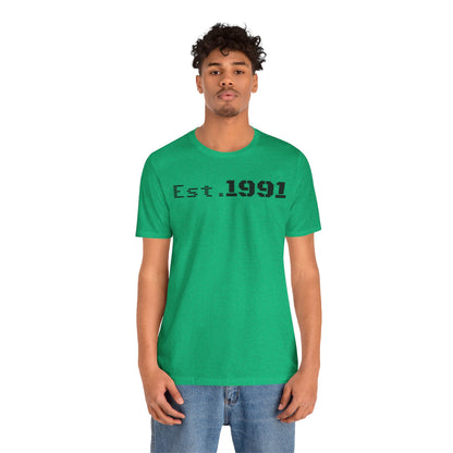 Unisex Vintage Est. 1991 Tee - Perfect Gift for Birthdays, Anniversaries, Throwback Fashion, Casual Wear, Milestone Celebrations