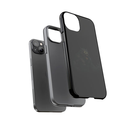 Dark monster graphic werewolf phone case by Printify showing a tough protective design for smartphones.