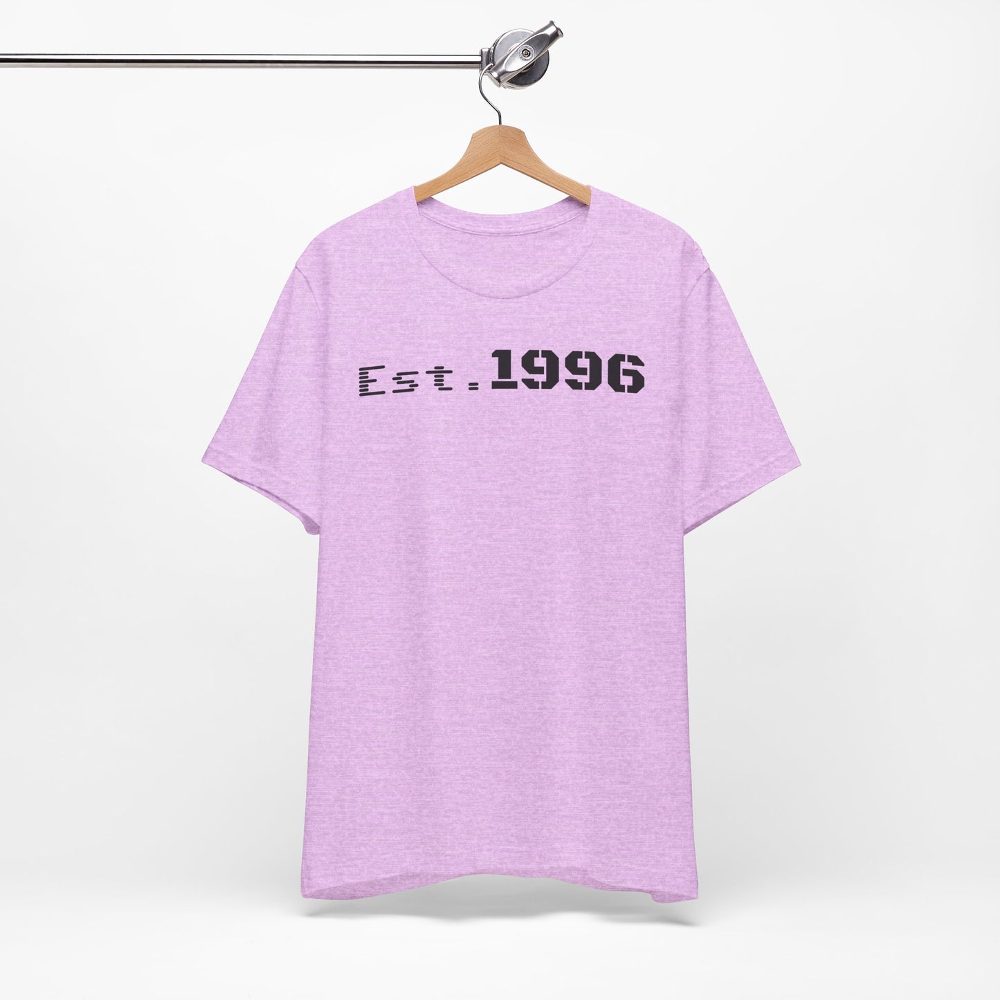 Established 1996 Unisex T-Shirt, Vintage Year Tee, Birth Year Gift, Casual Fashion, Personalized Graphic Tee - TRV