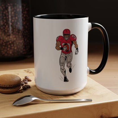 Football Player Coffee Mug, Sports Fan Gift, Motivational Coffee Cup, Game Day Mug, Unique Sports Merchandise