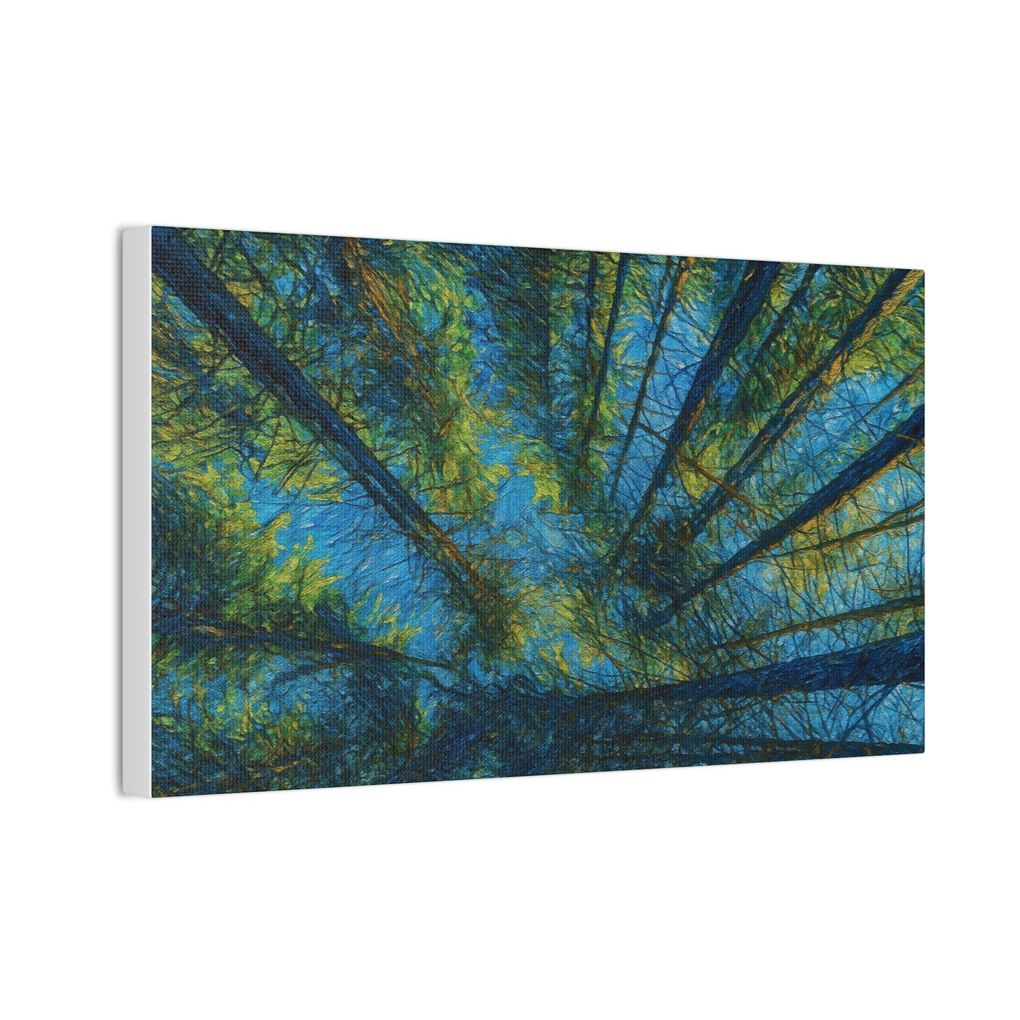 Canvas Wall Art, Forest Perspective Print, Nature Decor, Home & Office Art, Rustic Wall Hanging, Tree Art for Nature Lovers - TRV