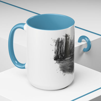 Moody Abstract Forest Coffee Mug | Unique Gift for Nature Lovers, Cozy Home Decor, Perfect for Coffee, Tea, and Hot Chocolate - TRV
