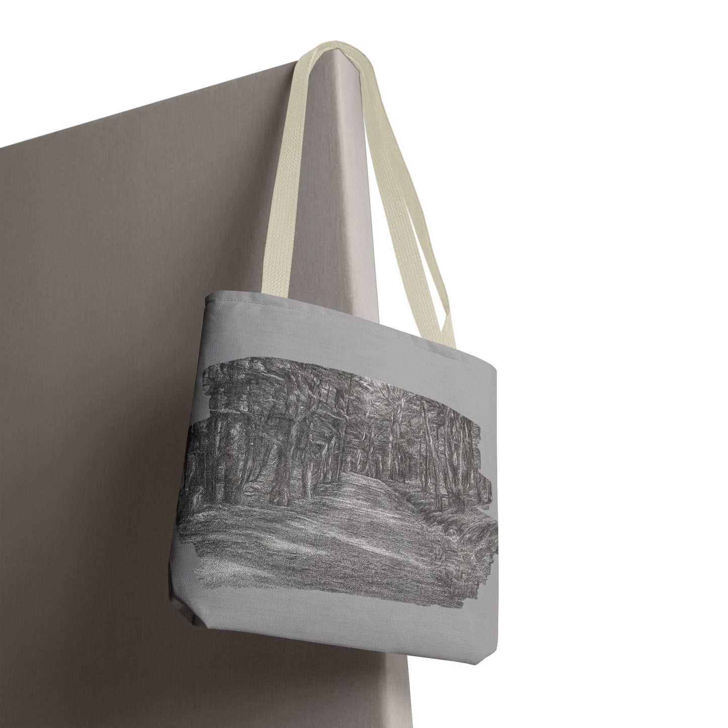 Scenic Path Tote Bag, Reversible Tote, Eco-Friendly Shopper, Outdoor Adventure Bag, Gift for Nature Lovers, Stylish Carryall - TRV
