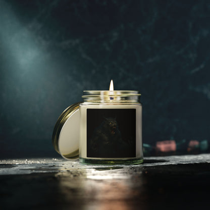 Mystical Creature Scented Candle, Hand-Poured Coconut Apricot Wax, Home Decor, Unique Gift, Halloween, Relaxation, Aromatherapy