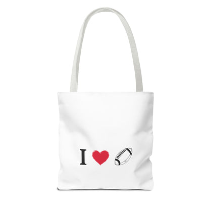 Football Lover's Tote Bag - Perfect for Game Day, Sports Events, Gifts for Fans, Eco-Friendly Carryall, Personal Use, Travel Bag - TRV