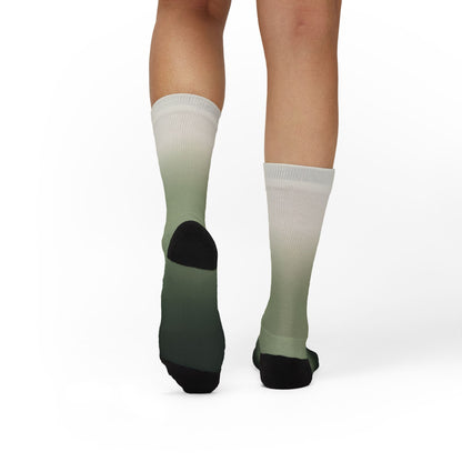 Green Ombre Gradient Socks | Sublimation Socks