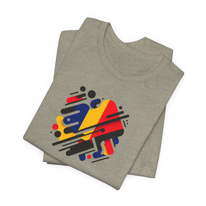 Artistic Heart Unisex Jersey Tee - Vibrant Graphic Tee, Casual Wear, Gift for Art Lovers, Birthday Surprise, Everyday Comfort - TRV