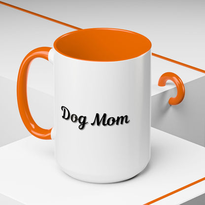 Dog Mom Accent Coffee Mug - Perfect Gift for Pet Lovers