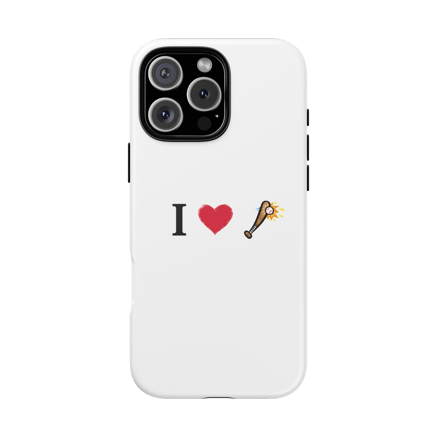 I Love Baseball Vibe Phone Case - Tough Cases for Sports Lovers, Gifts for Athletes, Fun Accessories, iPhone and Android Compatible - TRV