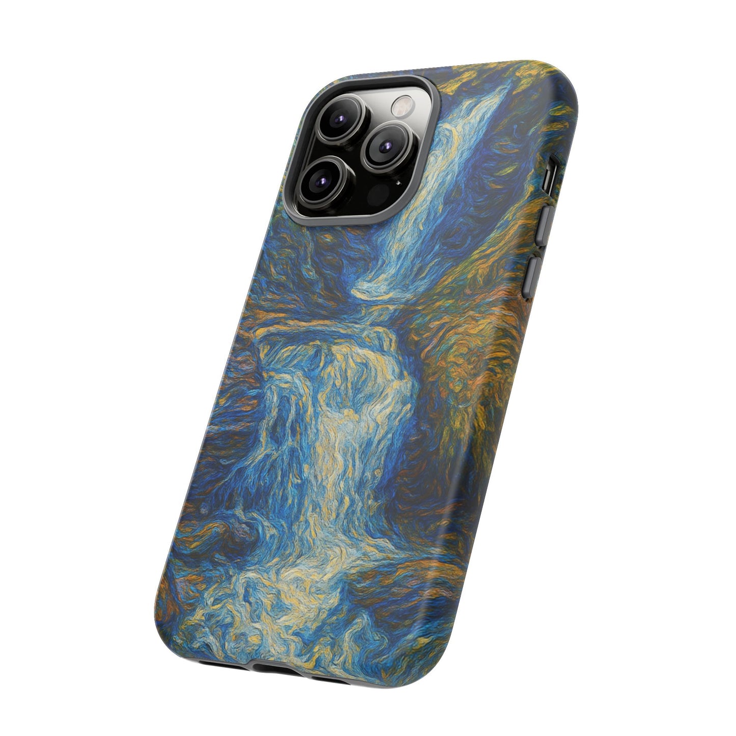 Artistic Phone Case - Waterfall Design, Unique Gift, Phone Accessory, Nature Lover, Original Artwork - TRV