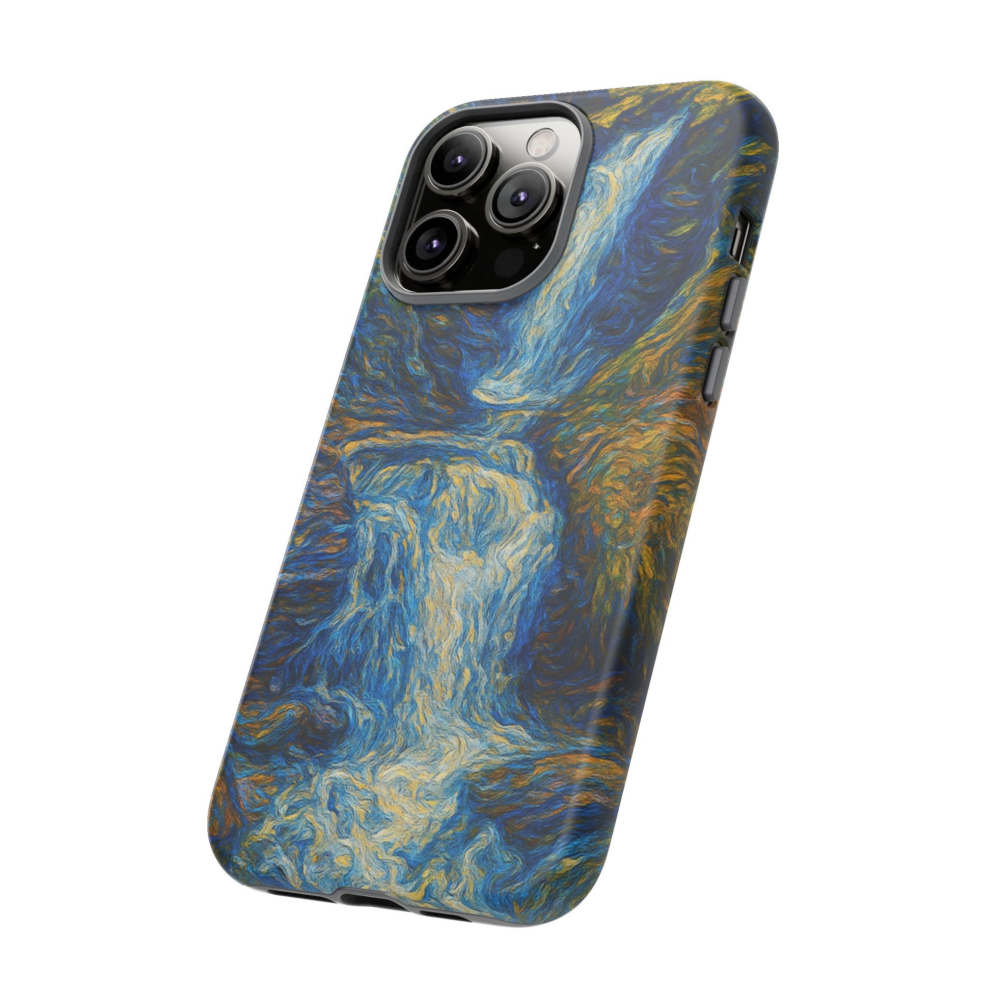 Artistic Phone Case - Waterfall Design, Unique Gift, Phone Accessory, Nature Lover, Original Artwork - TRV