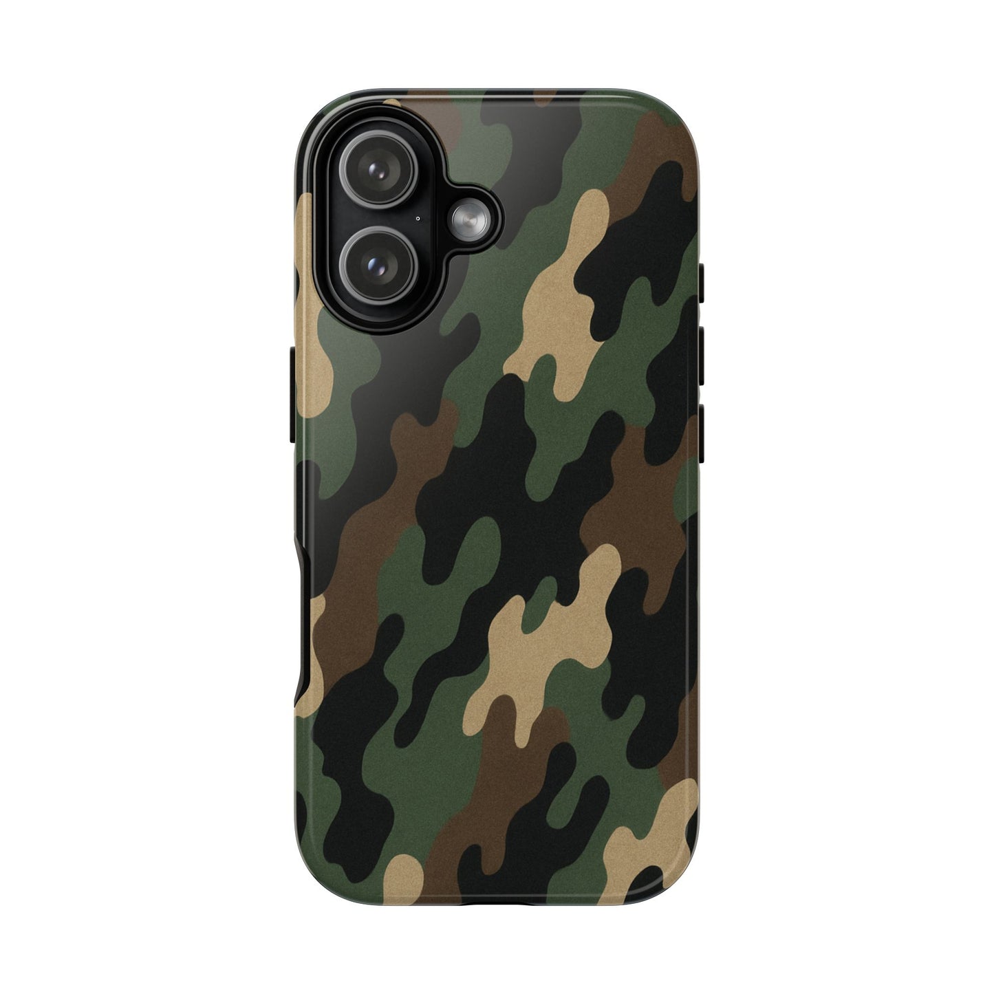 Camouflage tough phone case by Printify, rugged protective cover with camouflage pattern for a secure, durable smartphone protection.