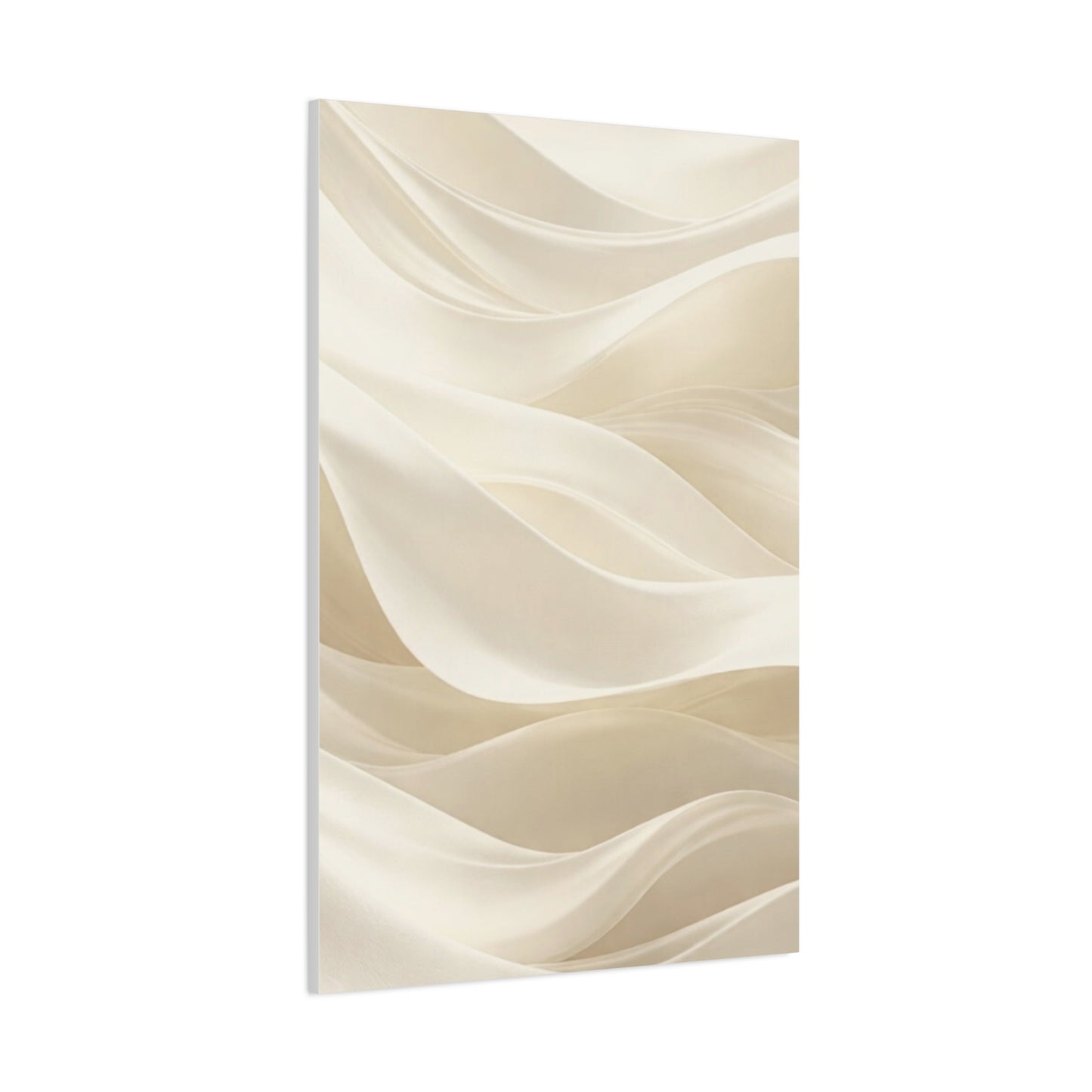 Neutral Abstract Wave Art Matte Canvas