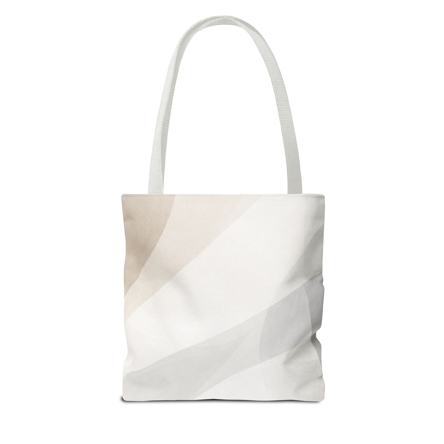 Neutral Abstract Geometric Tote Bag | Minimal Beige Shapes