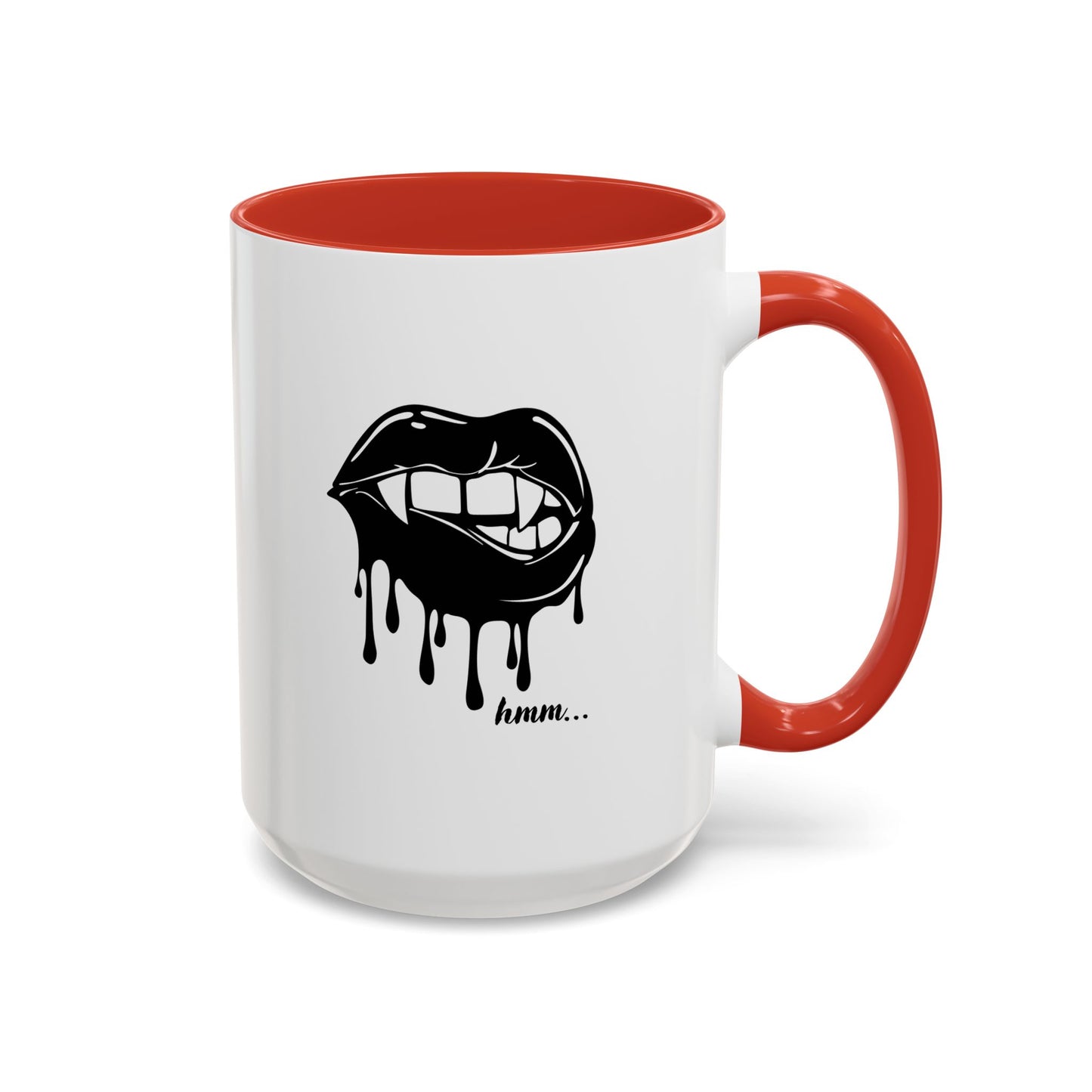 Vampire Lip Accent Coffee Mug - 11oz & 15oz - Unique Halloween Gift