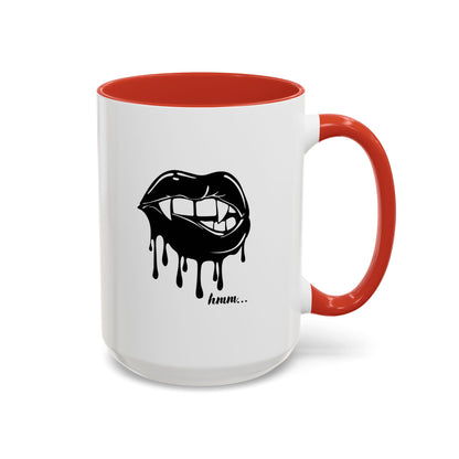 Vampire Lip Accent Coffee Mug - 11oz & 15oz - Unique Halloween Gift