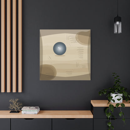 Abstract Warm Desert Field Matte Canvas