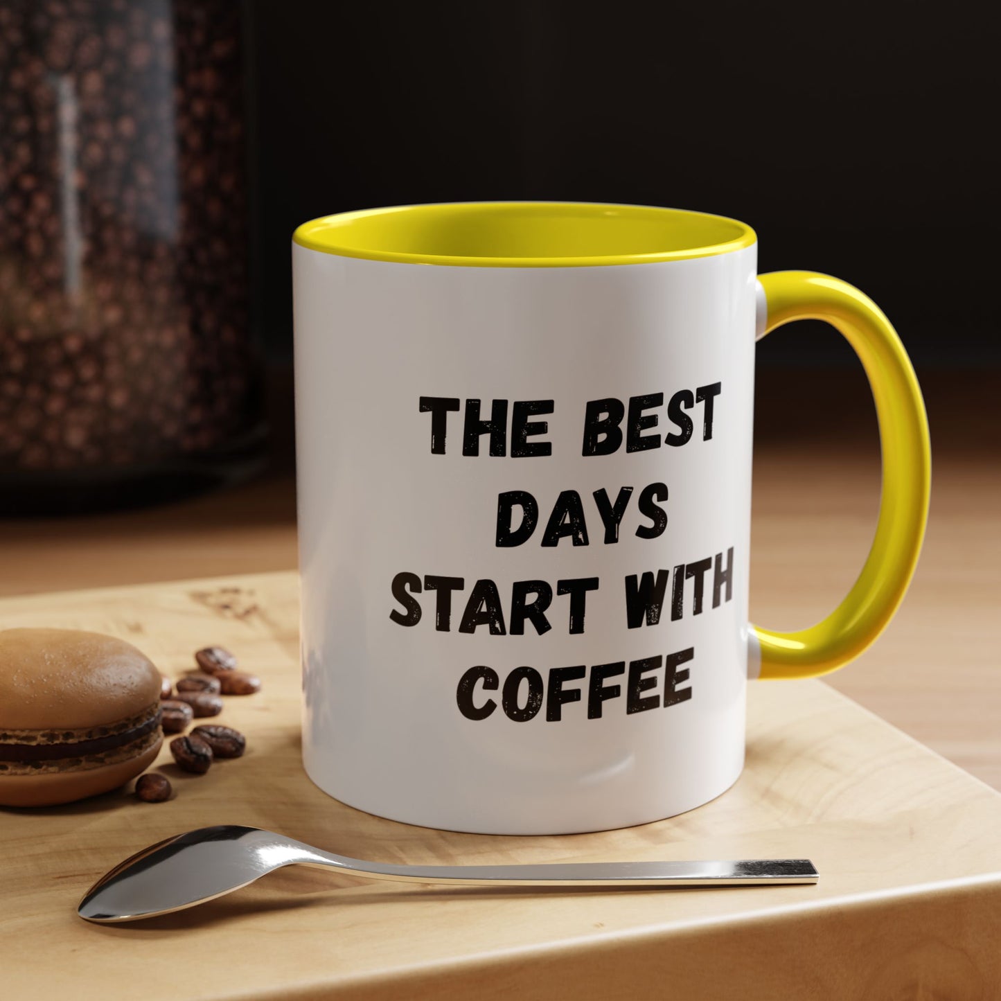 Inspirational Coffee Mug - The Best Days Start With Coffee - Gift for Coffee Lovers, Office Decor, Kitchenware, Birthday Gift, Motivational