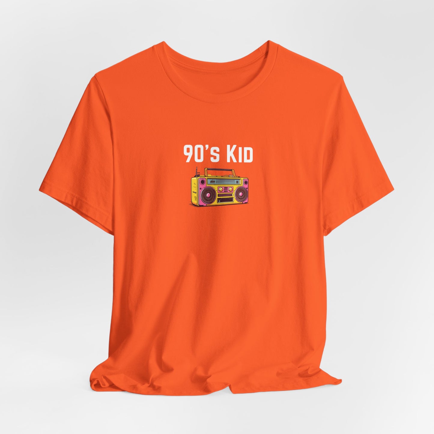 Retro Boombox Tee — 90s Kid Graphic T-Shirt