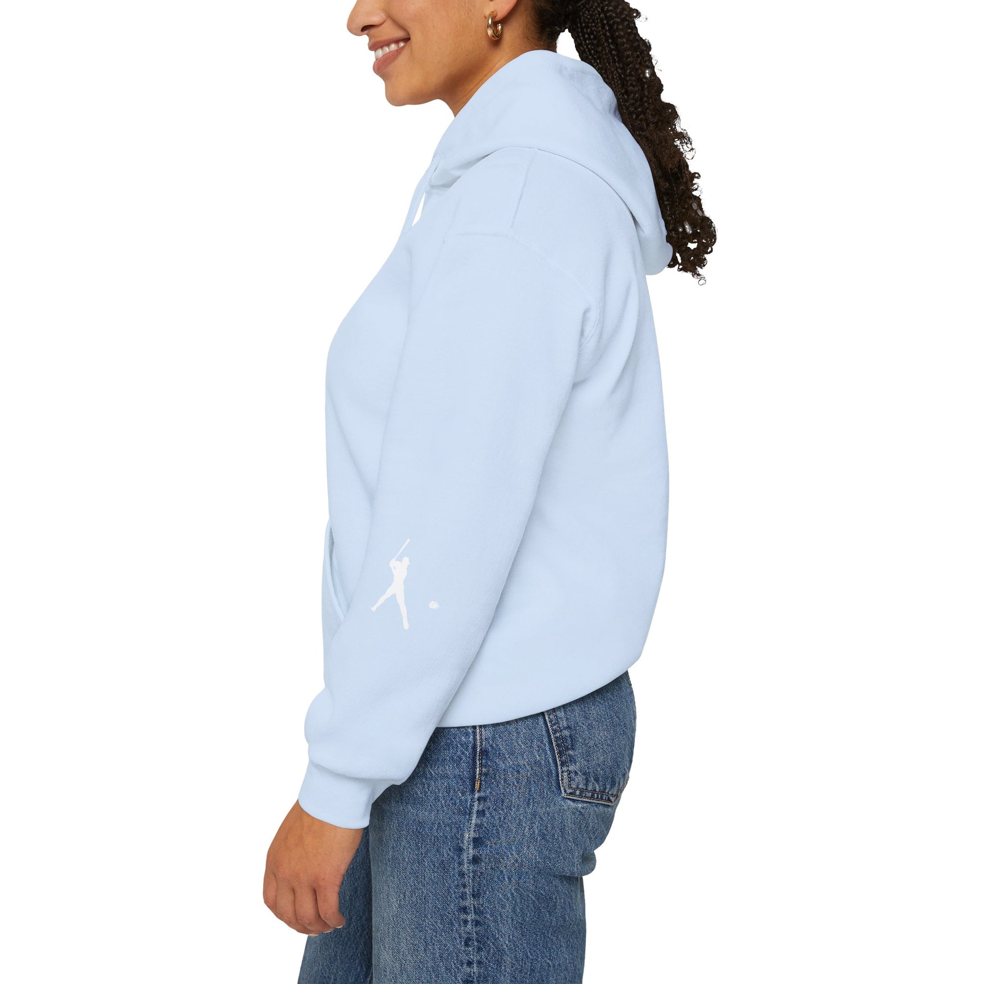 Sporty Unisex Baseball Hooded Sweatshirt, Casual Hoodie for Athletes, Perfect for Gifts, Comfy Streetwear, Ideal for Sports Events, Personal Use - TRV