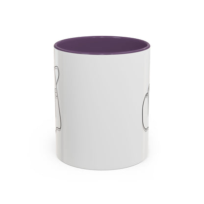 K-Pop Accent Mug - Love Gesture Design (11oz, 15oz), Korean Pop Coffee Cup, K-Pop Lover Gift, Cute Drinkware, Unique Mug