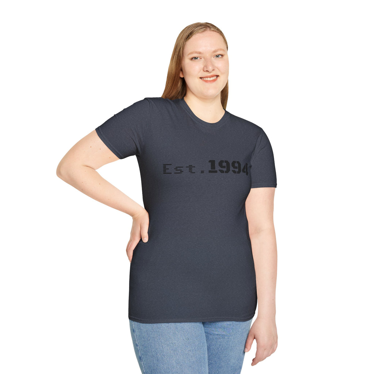 Vintage 1994 Est. graphic T-shirt by Printify featuring bold 1994 design on a casual cotton tee.