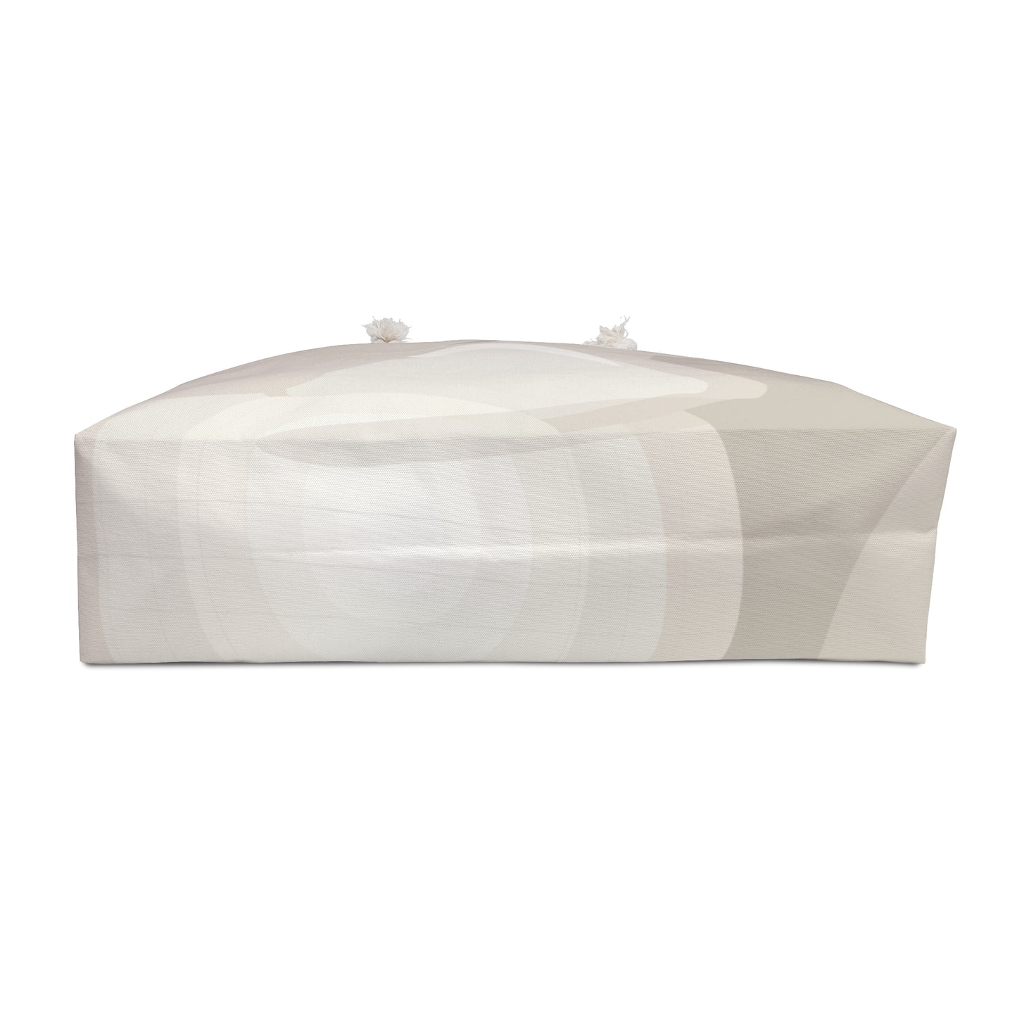 Neutral Circle Pattern Weekender Bag | Abstract Minimal Beach Tote