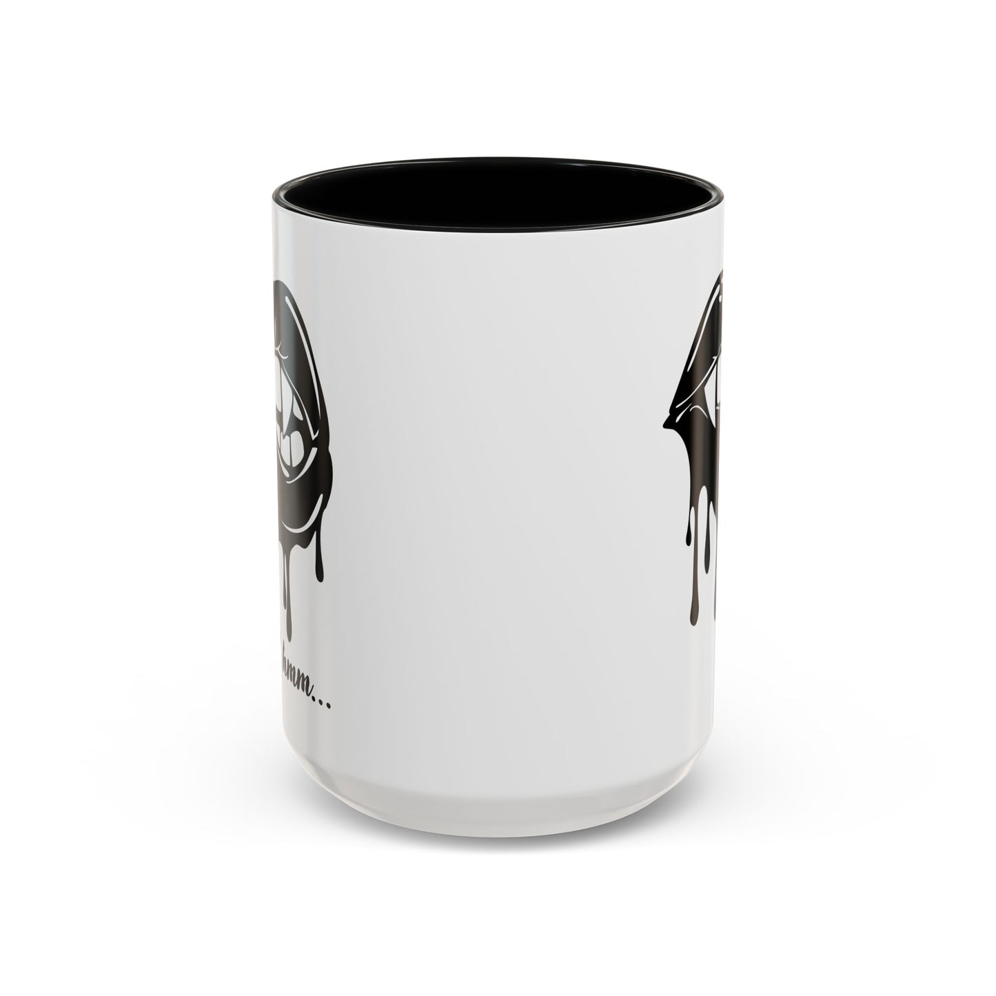 Dripping Lip Coffee Mug – "hmm..." Accent Ceramic Mug (11/15oz)