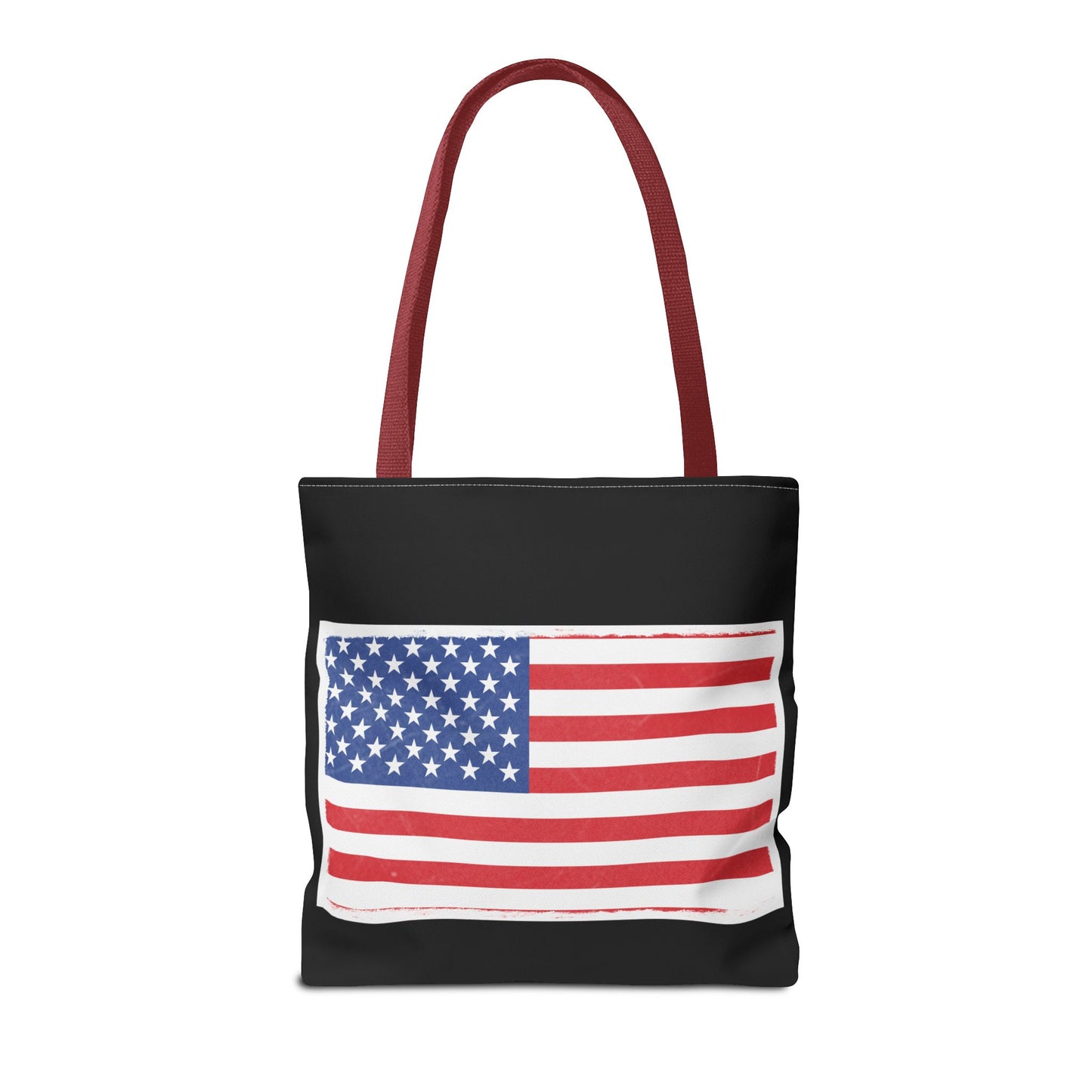 Patriotic Tote Bag, American Flag Carryall, Beach Bag, Reusable Shopping Tote, Independence Day Gift - TRV